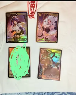 SSS VCard SSS Holo Strength Numi Lucy Pyre Yuzu Alien Dragon Trickyn 4 Cards - Image 1
