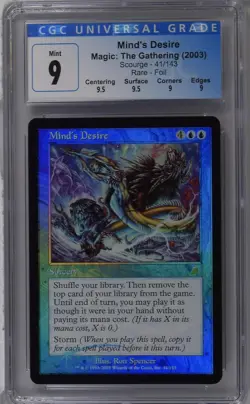 MIND'S DESIRE Scourge Foil Rare CGC 9 Q++ MTG [Nostalgium] - Image 1