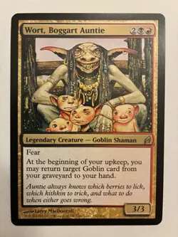 MTG Magic LRW Lorwyn Regular Rare English WORT, BOGGART AUNTIE NM - Image 1