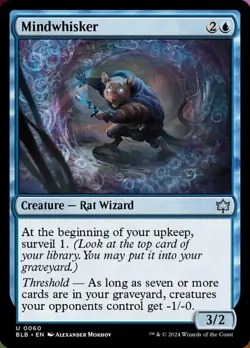 4x Mindwhisker - Foil MTG Bloomburrow NM Magic Foil - Image 1