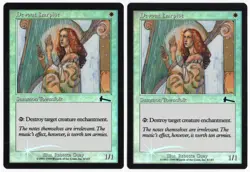 Devout Harpist x2 2x 1999 Urza's Legacy FOIL White Common Creature MTG NM AZ1 - Image 1