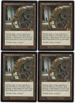 Wheel of Torture x4 4x 1999 Urza's Legacy PLAYSET Colorless Artifact MTG LP AZ1 - Image 1