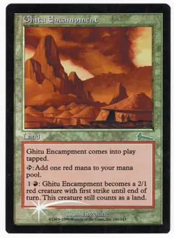 Ghitu Encampment FOIL 1999 Urza's Legacy Colorless Uncommon Land MTG SP - NM AZ1 - Image 1