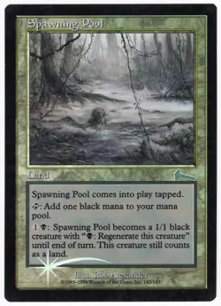 Spawning Pool 1999 Urza's Legacy FOIL Colorless Uncommon Land MTG SP - NM AZ1 - Image 1