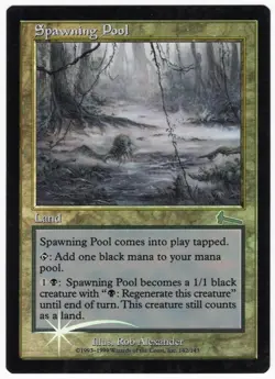 Spawning Pool 1999 Urza's Legacy FOIL Colorless Uncommon Land MTG SP - NM AZ3 - Image 1