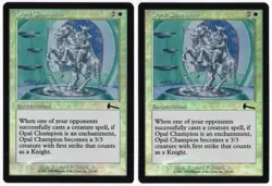 Opal Champion x2 2x 1999 Urza's Legacy FOIL White Common Enchantment MTG NM AZ1 - Image 1