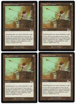 Angel's Trumpet x4 4x 1999 Urza's Legacy PLAYSET Colorless Artifact MTG NM AZ1 - Image 1