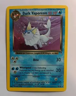💎DARK VAPOREON💦9/110 LEGENDARY COLLECTION Holo✨Rare Vintage Pokemon💎psa cgc - Image 1