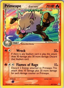 Primeape (Delta Species) 50/110 Holon Phantoms Normal Pokemon TCG LP - Image 1