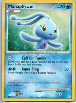 Pokemon TCG Manaphy DP Training Kit 14/12 Cosmos Holo Rare MP - Image 1