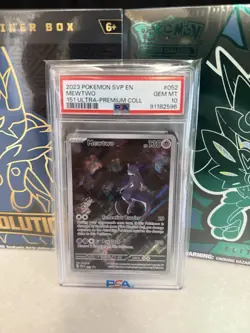 2023 Pokemon Mewtwo SVP052 PSA 10 Full Art Promo – 151 Ultra Premium Collection - Image 1