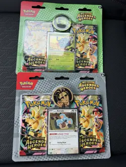 Pokemon TCG Ascended Heroes 2 Pack Blister x2 Komala and Tangela In Hand - Image 1