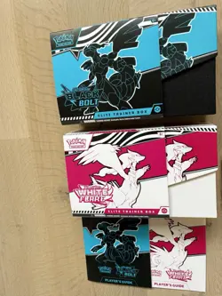 *EMPTY* Pokemon TCG Black Bolt & White Flare ETB Boxes WITH Promos NO Packs - Image 3