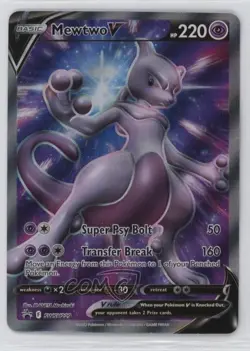 Mewtwo V Pokemon Sword & Shield Black Star Promo #SWSH229 - Image 1