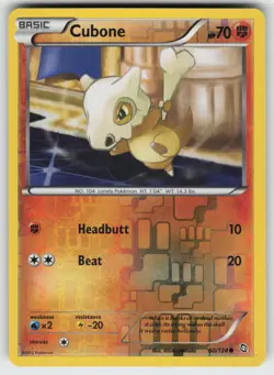 Cubone Reverse Holo Common Dragons Exalted 60/124 Pokemon - Image 1