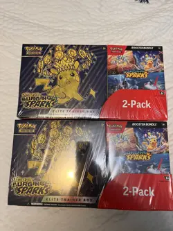 Pokemon Surging Sparks Elite Trainer Box/Booster Bundle Costco 2-Pack (LOT OF 2) - Image 1