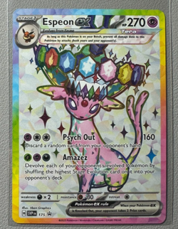 Pokemon Prismatic Evolutions Espeon ex 175 SVP175 Figure Collection Promo 13 - Image 1