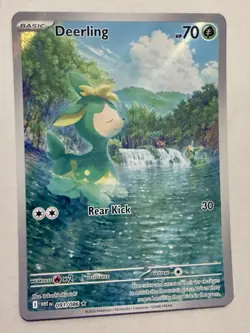 Pokemon TCG Deerling 091/086 NM Holo Full Art White Flare - Image 3