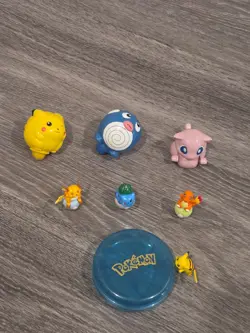 Lot of Vintage Tomy Pokemon Roller Stamps Kelloggs Spinner Top Pikachu Bandai - Image 2