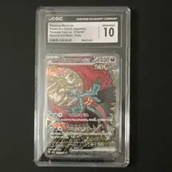 Pokemon Roaring Moon ex 218/187 Terastal Fest Special Art Rare CGC 10 #06 - Image 1