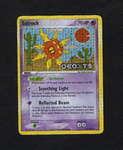 Solrock 47/107 Deoxys Reverse Holo Pokemon TCG Vintage 2005 Stamped MP - Image 1