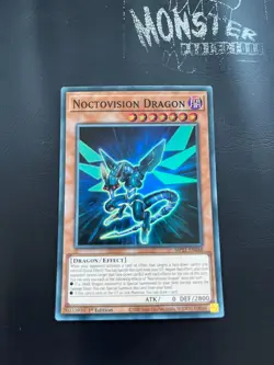 YUGIOH NOCTOVISION DRAGON SUPER RARE MP21-EN048 1ST EDITION - Image 1