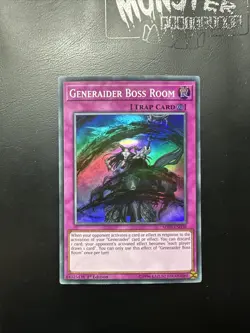 YUGIOH GENERAIDER BOSS ROOM SUPER RARE MYFI-EN038 1ST EDITION - Image 1