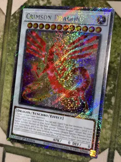 YuGiOh CRIMSON DRAGON Platinum Secret Rare RA04-EN061 - Image 1
