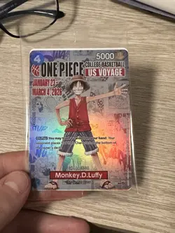 Monkey.D.Luffy (055) (College Basketball US Voyage) P-055 One Piece Promotion... - Image 1