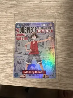 Monkey.D.Luffy (055) (College Basketball US Voyage) P-055 One Piece Promotion... - Image 4