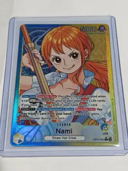 Nami Leader Alt Art OP11-041 A Fist of Divine Speed NM One Piece Tcg - Image 1