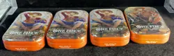 One Piece Tin Pack Set Vol. 2 Lot of 4 Sealed Tins OP13 Booster Packs Promo - Image 3