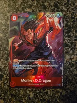 2024 One Piece Monkey D Dragon OP07 SR Alt Art English OP07-015 NM - Image 1