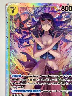 One Piece Heroine’s Edition Extra Booster Nico Robin EB03-055 SR English - Image 5