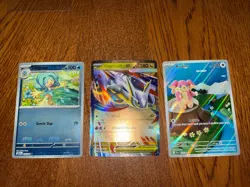 Pokemon Audino IR, Simipour Masterball Holo, and Mega Latias EX Cards - Image 1