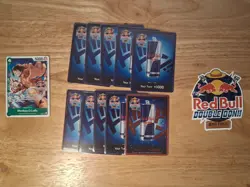 Red Bull X One Piece Card Game Double Don!! Monkey D Luffy Promo + Foil Don Set - Image 1