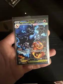 Pokemon Mega Charizard X EX Holo Card 125/094 PLN Stage 2 360HP 90× - Image 2