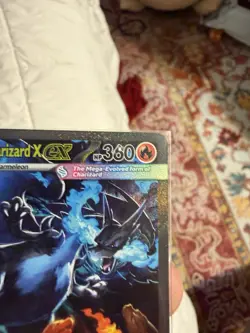 Pokemon Mega Charizard X EX Holo Card 125/094 PLN Stage 2 360HP 90× - Image 3