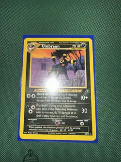 Pokemon TCG Umbreon Neo Discovery 32/75 Regular Unlimited Rare Card MP - Image 1