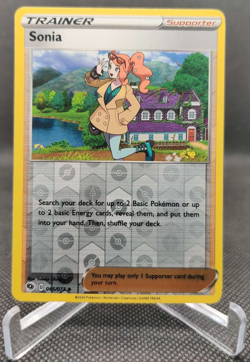 Pokemon TCG Sonia 065/073 Champions Path Reverse Holo card - Image 1