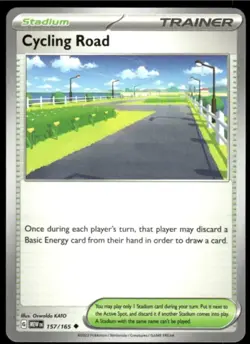 Cycling Road 157/165 Pokemon Trading Card - Image 1