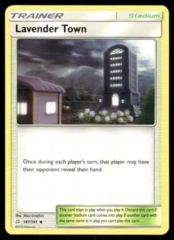 Lavender Town 147/181 Team Up Pokemon TCG trading card - Image 1