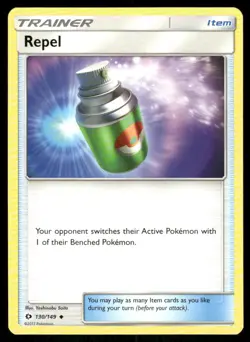 Repel 130/149 Sun & Moon Pokemon TCG trading card - Image 1