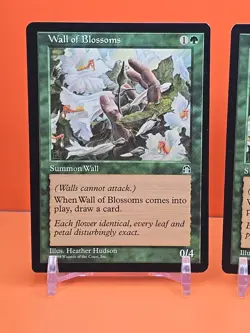 🟢🟢🟢 (2) 1998 MAGIC THE GATHERING WALL OF BLOSSOMS STRONGHOLD PLAYED 🟢🟢🟢 - Image 2