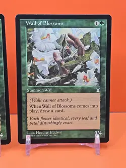 🟢🟢🟢 (2) 1998 MAGIC THE GATHERING WALL OF BLOSSOMS STRONGHOLD PLAYED 🟢🟢🟢 - Image 3