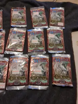 MTG Magic the Gathering Exodus Booster Pack - Factor Sealed - 1998 - 12 Packs - Image 3