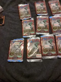 MTG Magic the Gathering Exodus Booster Pack - Factor Sealed - 1998 - 12 Packs - Image 4