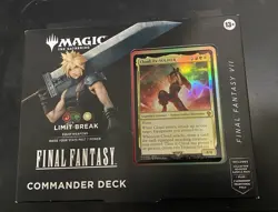 FINAL FANTASY Limit Break Commander Precon Cloud, Ex-SOLDIER Unopened MTG (FIC) - Image 1