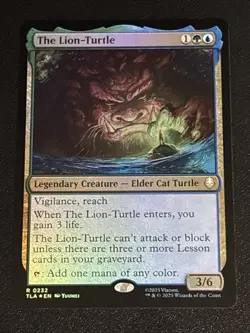 MTG Avatar: The Last Airbender The Lion-Turtle Foil 0232 NM Rare - Image 1