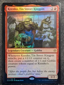 Krenko, Tin Street Kingpin - Foil - War of the Spark (MTG) - Image 1